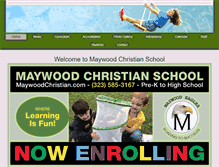 Tablet Screenshot of maywoodchristian.com